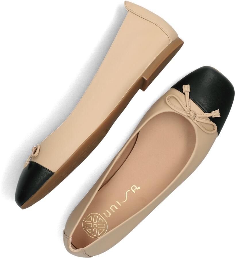 UNISA Ballerina Dames Belle Maat: 40 Materiaal: Leer Kleur: Beige