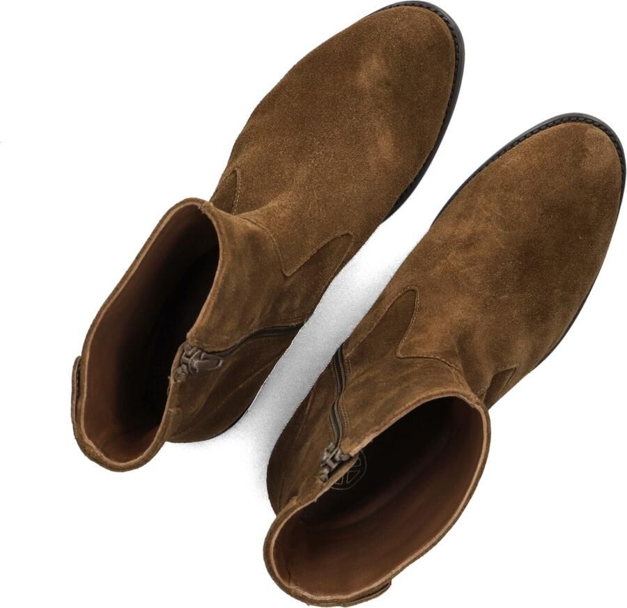 UNISA Enkellaarsjes Dames Belfin Maat: 39 Materiaal: Suède Kleur: Taupe