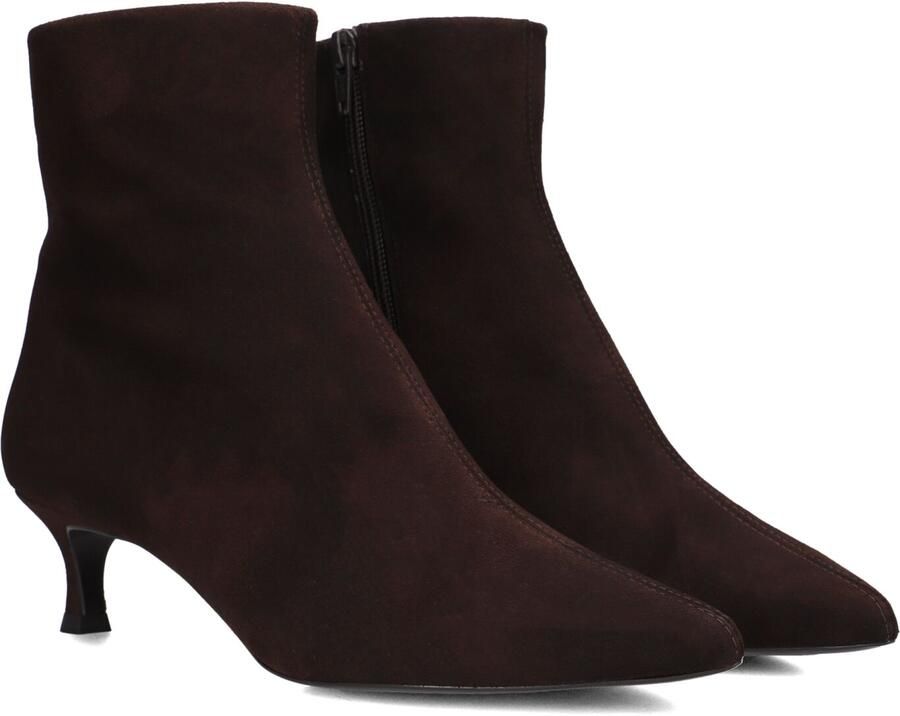Unisa Ibrain Enkellaarsjes Enkelboots met rits Dames Bruin
