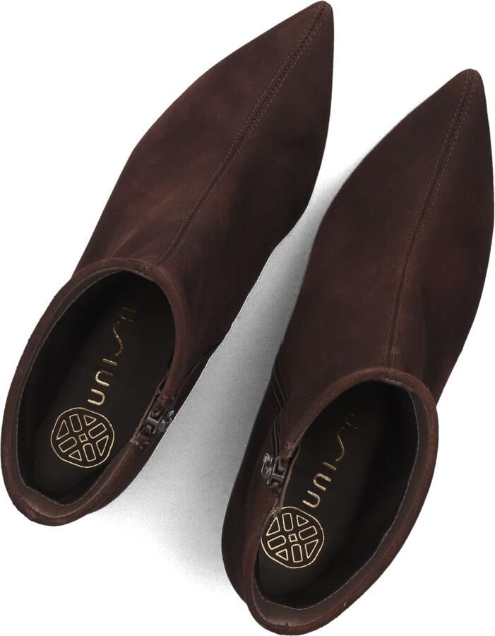 Unisa Ibrain Enkellaarsjes Enkelboots met rits Dames Bruin - Foto 3