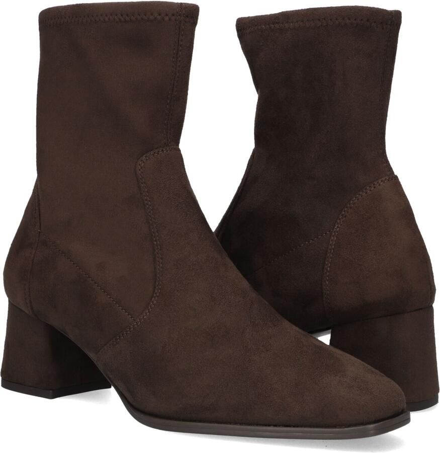 Unisa Lantos Enkellaarsjes Enkelboots met rits Dames Bruin - Foto 3