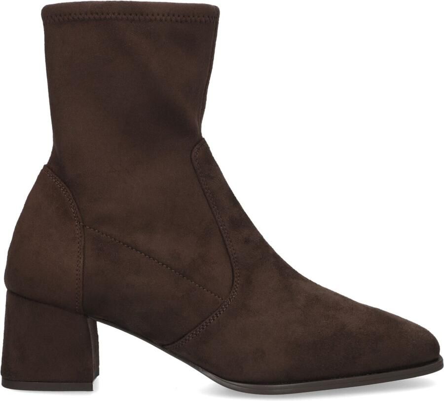 Unisa Lantos Enkellaarsjes Enkelboots met rits Dames Bruin - Foto 4