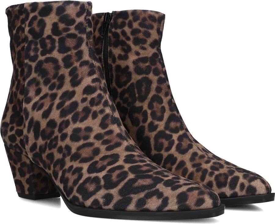 Unisa Lanza Enkellaarsjes Enkelboots met rits Dames Bruin