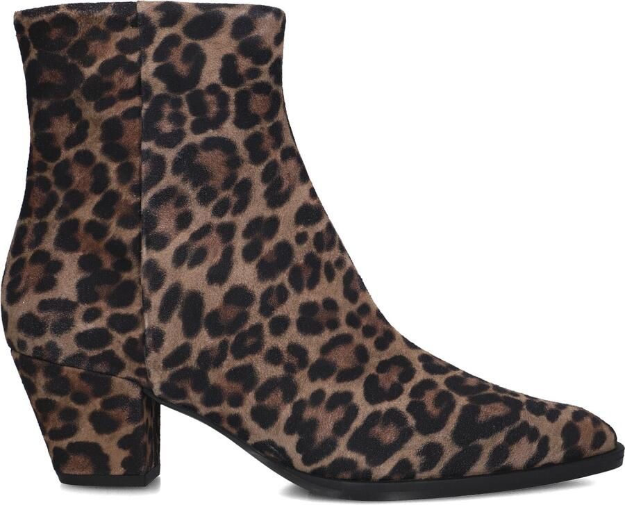 Unisa Lanza Enkellaarsjes Enkelboots met rits Dames Bruin - Foto 3
