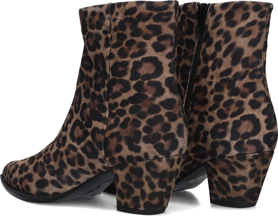 Unisa Lanza Enkellaarsjes Enkelboots met rits Dames Bruin - Foto 4
