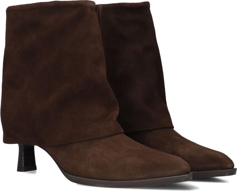 Unisa Lario Enkellaarsjes Enkelboots met rits Dames Bruin