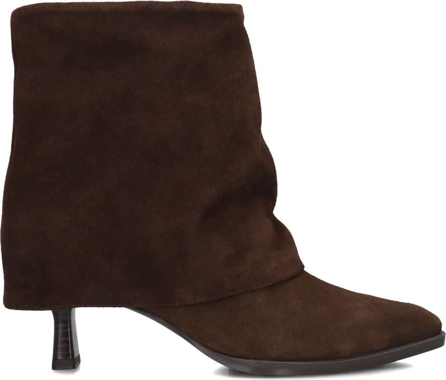 Unisa Lario Enkellaarsjes Enkelboots met rits Dames Bruin - Foto 3