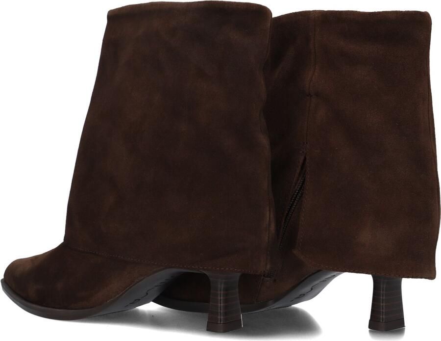 Unisa Lario Enkellaarsjes Enkelboots met rits Dames Bruin - Foto 4