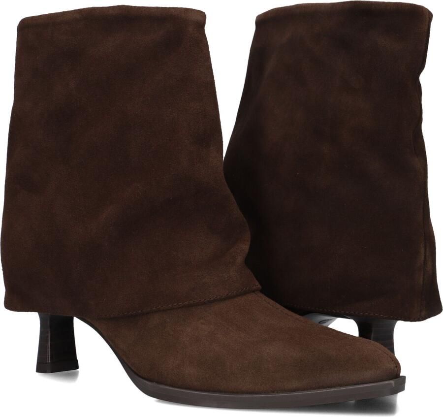 Unisa Lario Enkellaarsjes Enkelboots met rits Dames Bruin - Foto 2