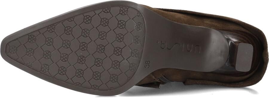 Unisa Lario Enkellaarsjes Enkelboots met rits Dames Taupe - Foto 5