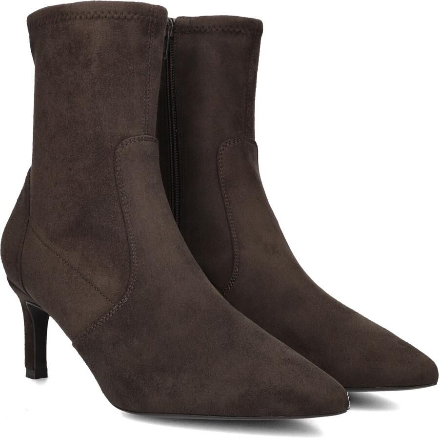 Unisa Lavoy Enkellaarsjes Enkelboots met rits Dames Bruin - Foto 3