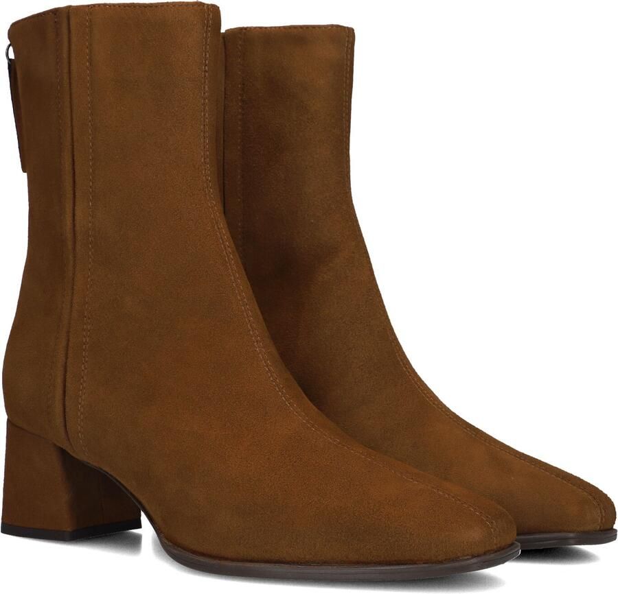 Unisa Lucas Enkellaarsjes Enkelboots met rits Dames Camel