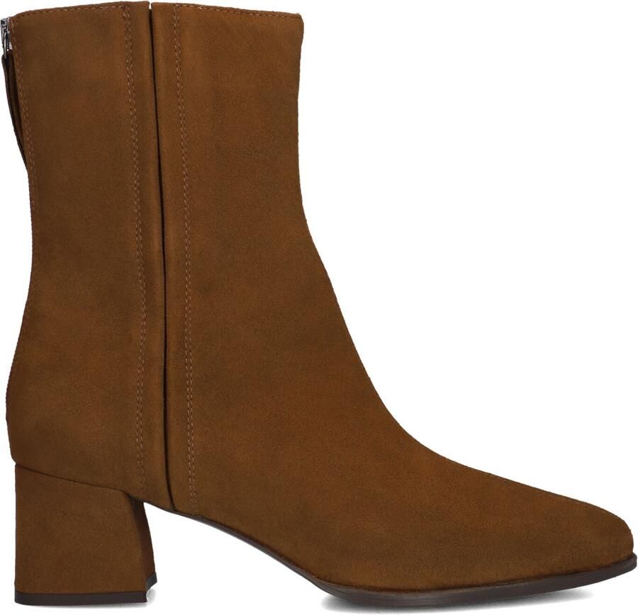 Unisa Lucas Enkellaarsjes Enkelboots met rits Dames Camel - Foto 3