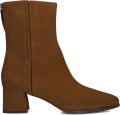 UNISA Enkellaarsjes Dames Lucas Suède Camel - Camel