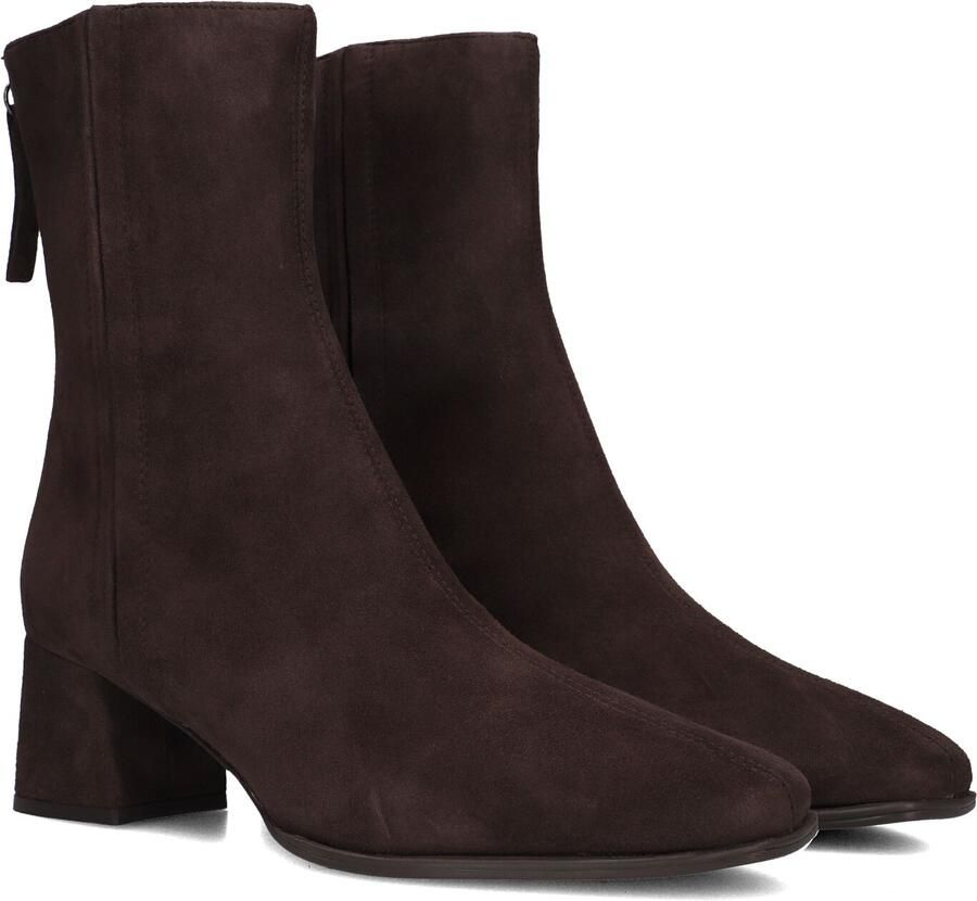 Unisa Lucas Enkellaarsjes Enkelboots met rits Dames Bruin