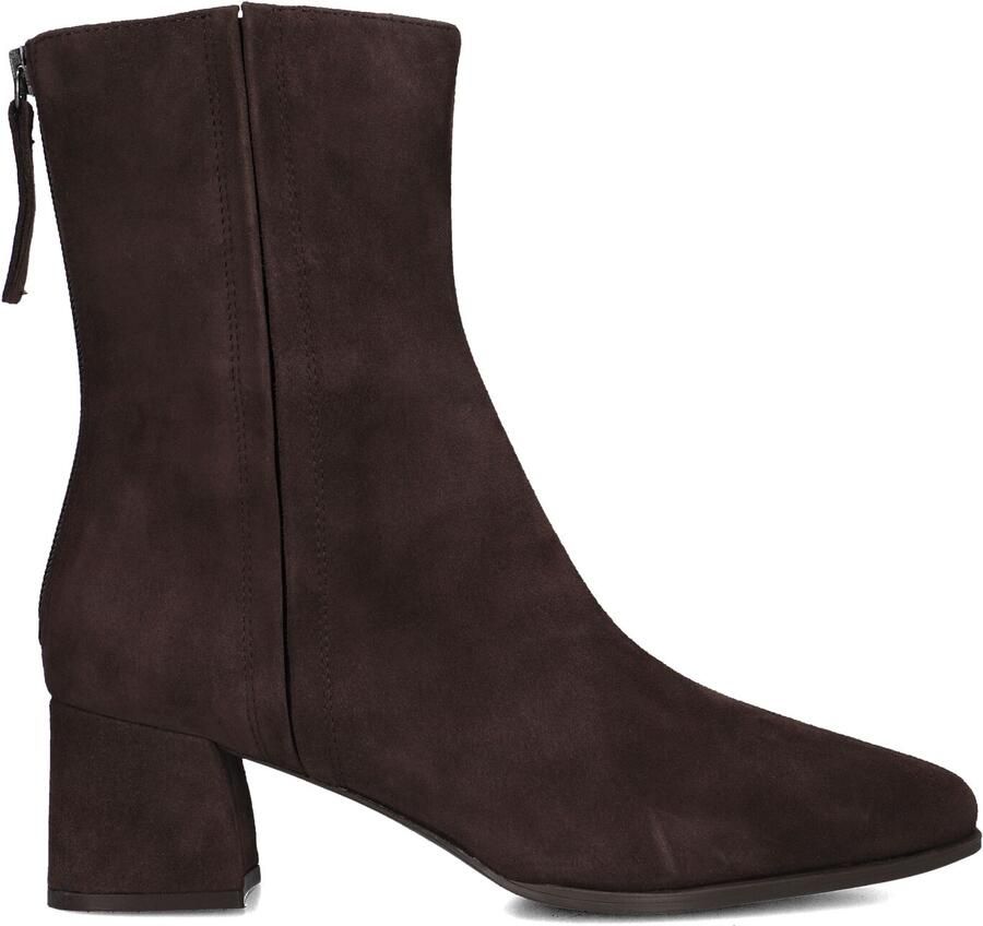 Unisa Lucas Enkellaarsjes Enkelboots met rits Dames Bruin - Foto 3
