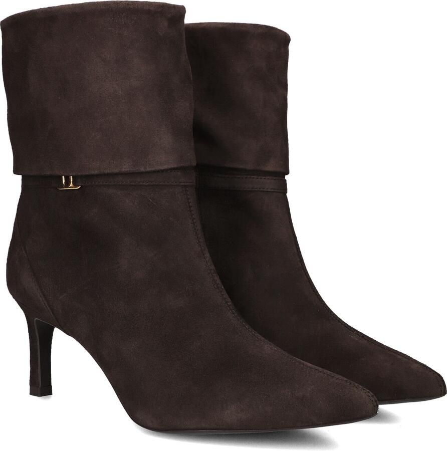 Unisa Luces_ks Enkellaarsjes Enkelboots met rits Dames Bruin