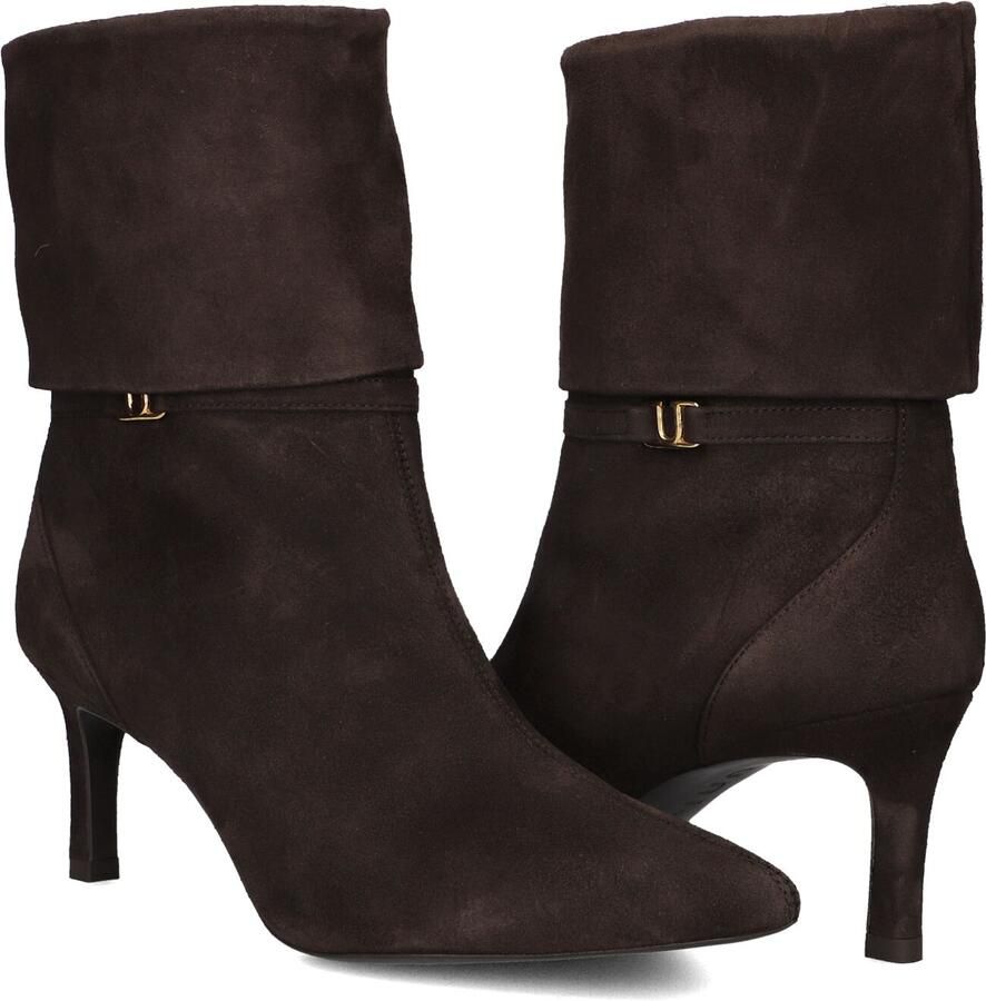 Unisa Luces_ks Enkellaarsjes Enkelboots met rits Dames Bruin - Foto 2