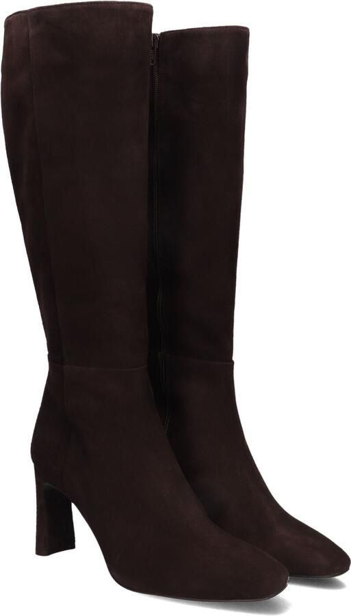 Unisa Wolcot Enkellaarsjes Enkelboots met rits Dames Bruin