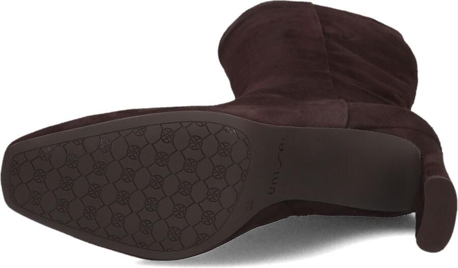 Unisa Wolcot Enkellaarsjes Enkelboots met rits Dames Bruin - Foto 2