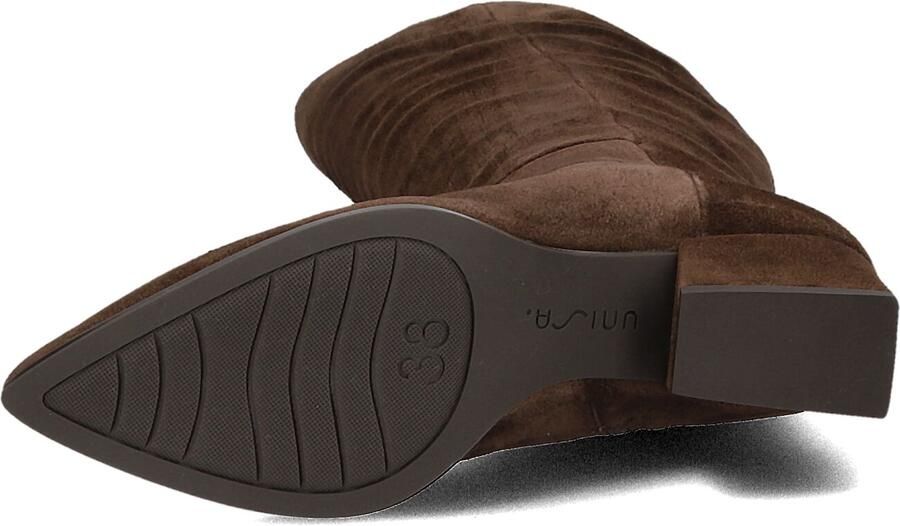 UNISA Hoge Laarzen Dames Jefri Maat: 41 Materiaal: Suède Kleur: Taupe