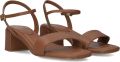 UNISA Sandalen met Hak Dames Kiala Leer Camel - Bruin