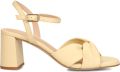 UNISA Sandalen met Hak Dames Medway Leer Butter yellow - Geel