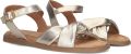 Unisa Dames Platte sandalen Cambel Goudkleurig Leer Platte zool - Goud
