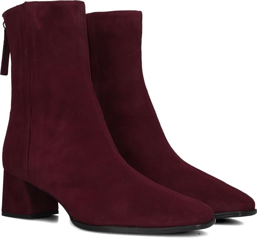 Unisa Lucas Enkellaarsjes Enkelboots met rits Dames Rood
