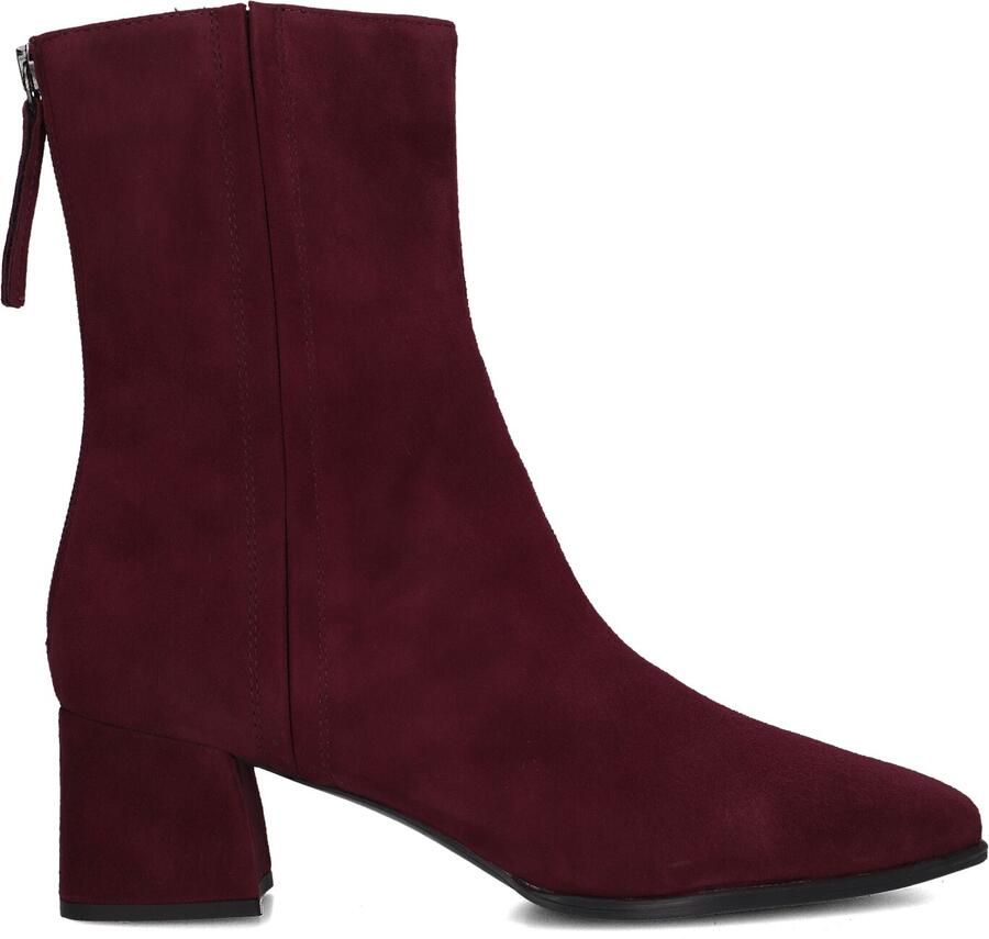 Unisa Lucas Enkellaarsjes Enkelboots met rits Dames Rood - Foto 2