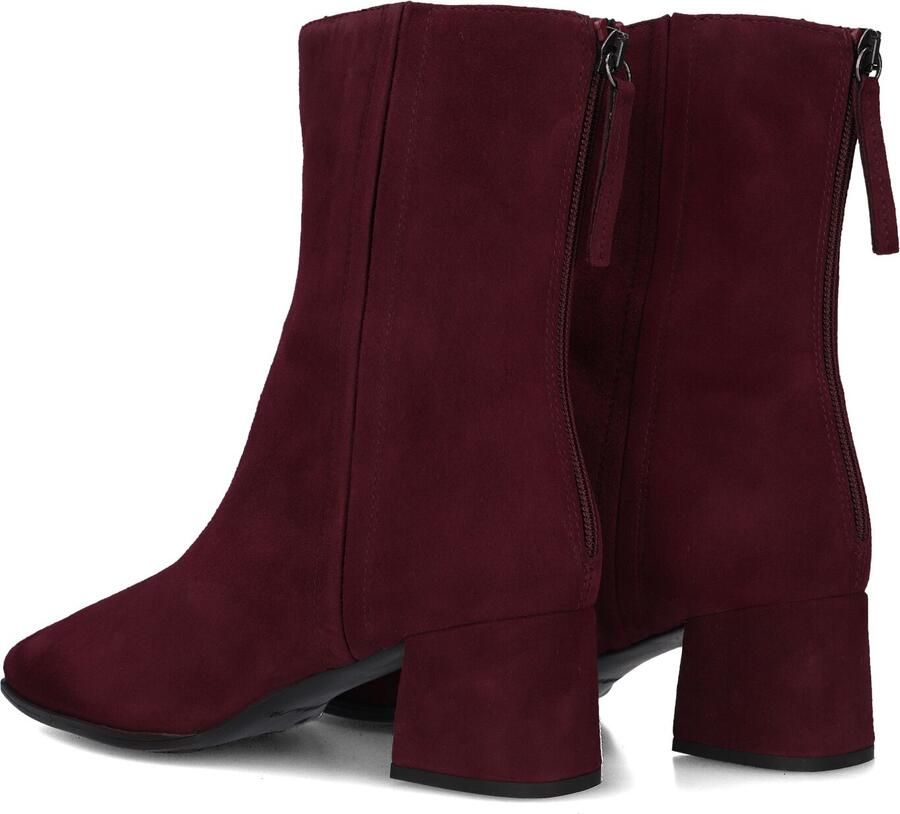 Unisa Lucas Enkellaarsjes Enkelboots met rits Dames Rood - Foto 3
