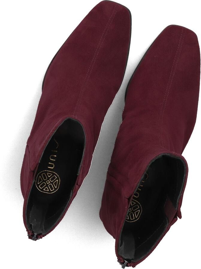 Unisa Lucas Enkellaarsjes Enkelboots met rits Dames Rood - Foto 4
