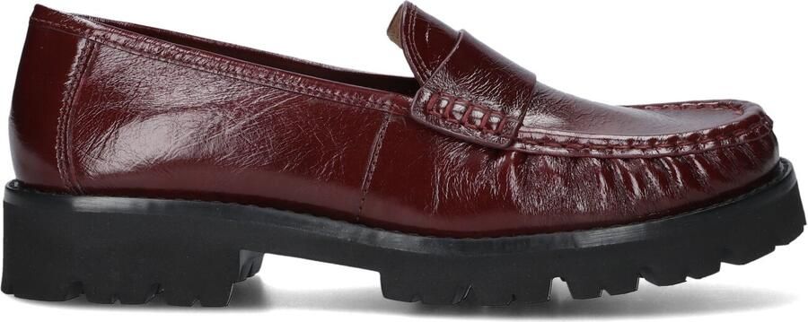 Unisa Fijo Ver lakleren loafers met profielzool bordeaux - Foto 3