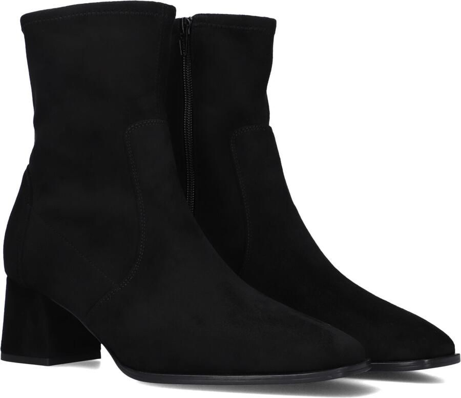 Unisa Lantos Enkellaarsjes Enkelboots met rits Dames Zwart