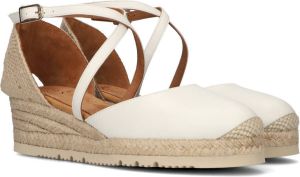 Unisa Caude Espadrilles Met Sleehak Dames Wit