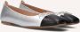 Unisa Belle Ballerina's Ballarina Schoenen Instappers Dames Zilver - Thumbnail 1