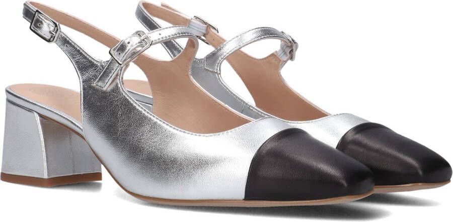 UNISA Slingbacks Dames Lumis Maat: 40 Materiaal: Leer Kleur: Zilver