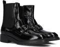 UNISA Enkelboots Dames Erne Lakleer Zwart - Zwart