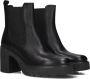 Unisa Zwarte Chelsea Boots met Blokhak - Thumbnail 1