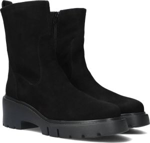 Unisa Jofo Enkelboots Enkellaarsjes Dames Zwart