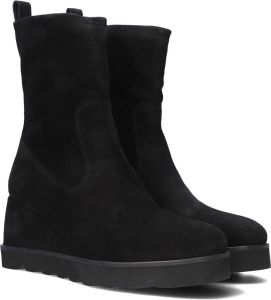 Bruin Tinten Unisa Leticia Enkellaarsjes Enkelboots met rits Dames Zwart
