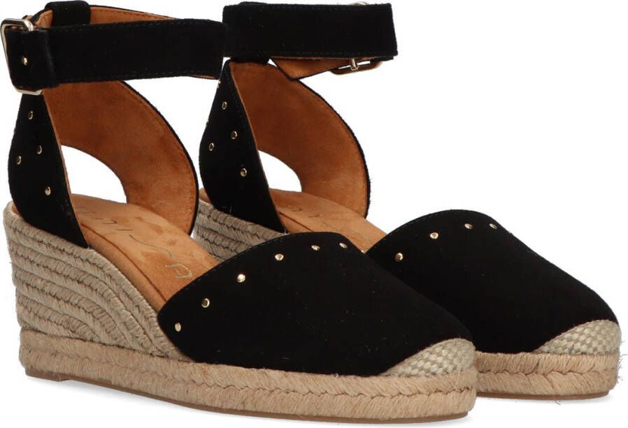 UNISA Zwarte Espadrilles Cliver