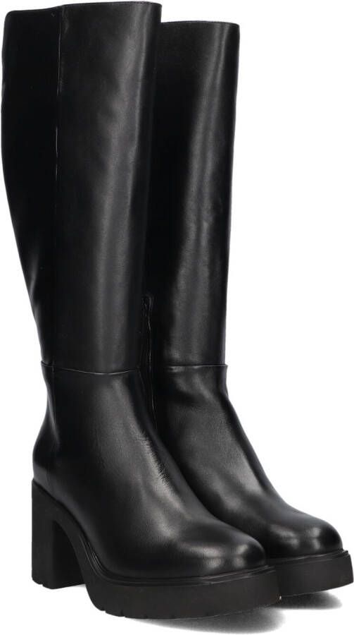 UNISA Hoge Laarzen Dames Kayli Maat: 36 Materiaal: Leer Kleur: Zwart