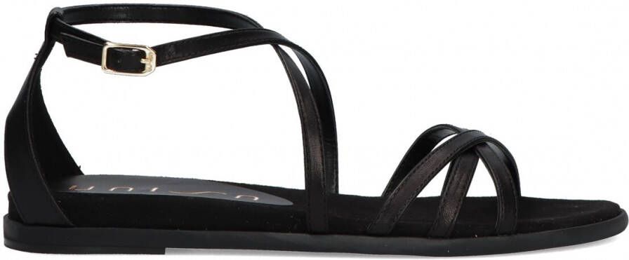 Unisa Zwarte Sandalen met Kruisbanden Black Dames