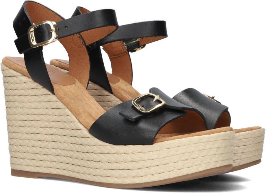 UNISA Sandalen Dames Melao Maat: 40 Materiaal: Leer Kleur: Zwart