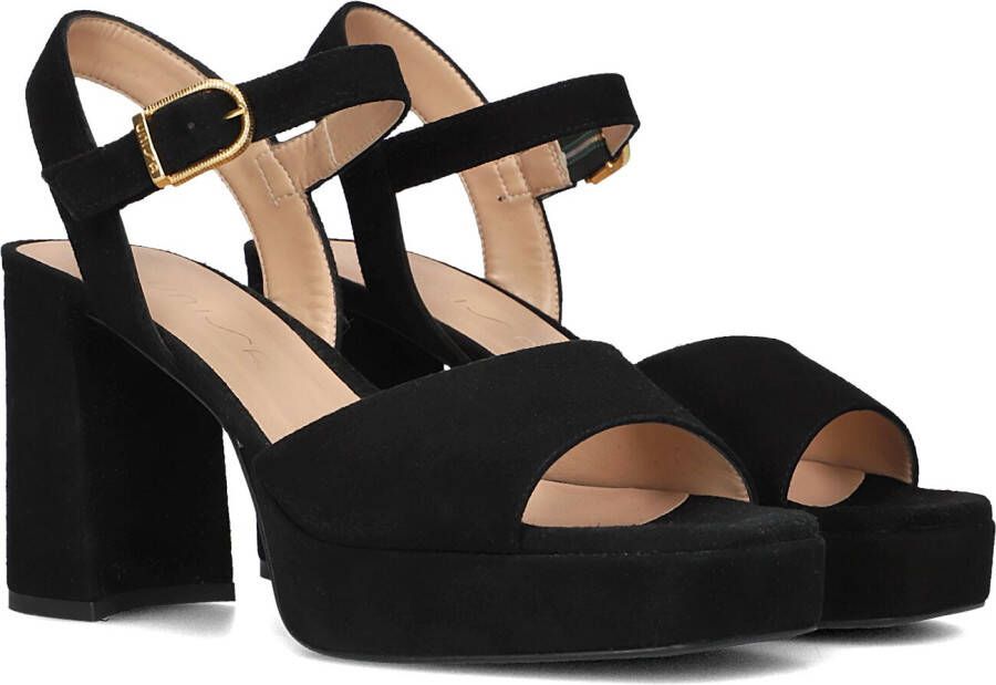 UNISA Zwarte Sandalen Odran
