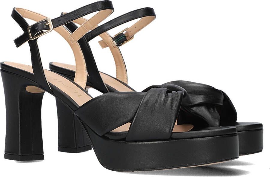 Unisa Zwarte Plateau Sandaal Onoa Black Dames