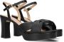 Unisa High Heel Sandals White Black Dames - Thumbnail 1