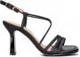 Unisa Zwarte Sandaal Snob met Kitten Hak Black Dames - Thumbnail 1