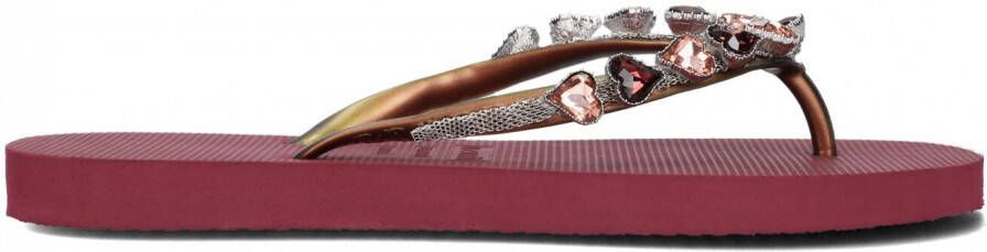 Uzurii Heart Bronze Dames Slippers Ruby | Bordeaux | Heart Bronze